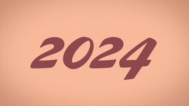 New Year 2024 Fireworks Animation - Modern Trending 2024 Color Palette