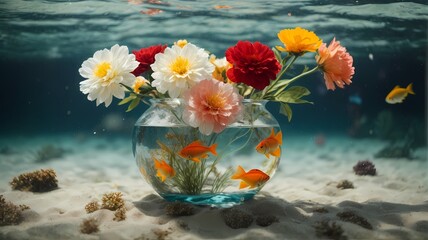 Fototapeta na wymiar flowers in vase
