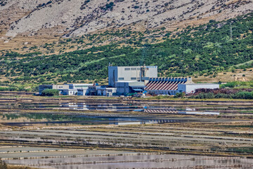Salt Factory and Evaporation Ponds on Pag Island