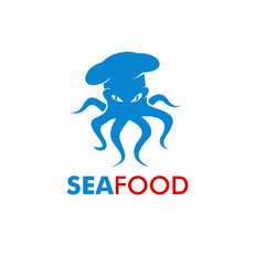seafood logo design concept 