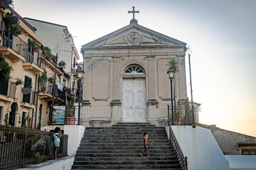 La chiesetta di Maria Ss. di Porto Salvo a Chianalea di Scilla - obrazy, fototapety, plakaty