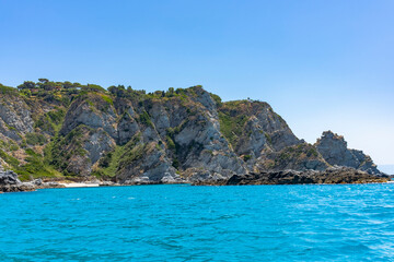 Fototapeta premium La spiaggia Praia i Focu a Capo Vaticano in Calabria