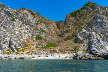 Fototapeta premium La spiaggia Praia i Focu a Capo Vaticano in Calabria