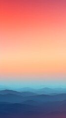 Serene Sunset Skyline with Warm to Cool Color Transition