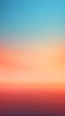 Serene Skyline at Sunset with Gradient Colors