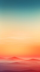 Serene Skyline at Sunset with Gradient Colors