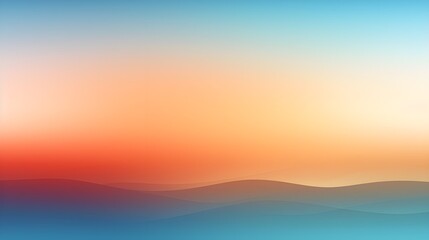 Serene Skyline at Sunset with Gradient Colors