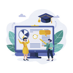 2d vector illustration colorful business , TRAINING and study work hard successes  © ART FNON 