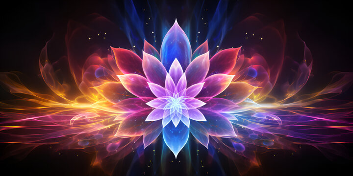 Yoga meditation . Chakra Mandala chakras, aura, spiritual and Yin Yang symbols, balancing your life in nature concept.