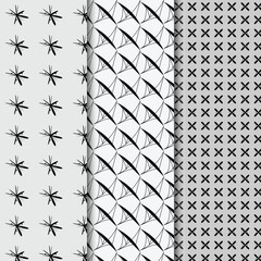 vector geometric seamless patterns collection. Set of bright colorful backgrounds with modern minimal labels. Cute abstract geometrical textures. Simple pattern design 