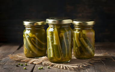 Capture the essence of Dill Pickles in a mouthwatering food photography shot Generative AI