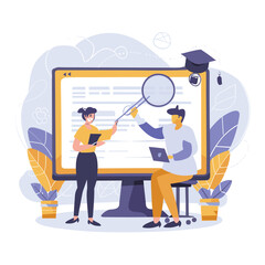 2d vector illustration colorful business , TRAINING and study work hard successes 