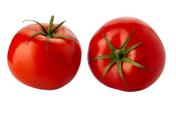 Red tomatoes isolated