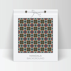 Vector elegant colorful mandala background