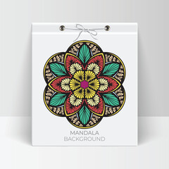 Vector elegant colorful mandala background