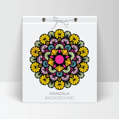 Vector elegant colorful mandala background