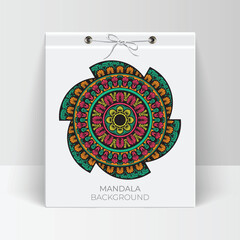 Vector elegant colorful mandala background