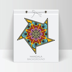 Vector elegant colorful mandala background