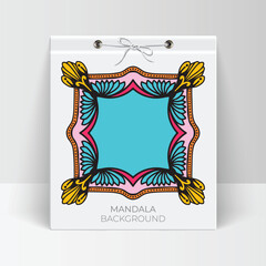Vector elegant colorful mandala background