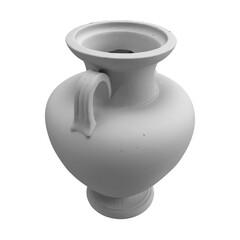 close up on vase isolated