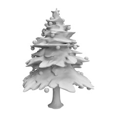 close up on tree isolated