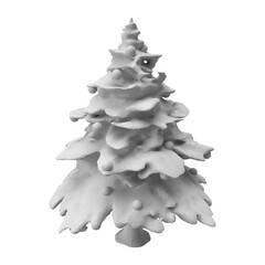 close up on tree isolated