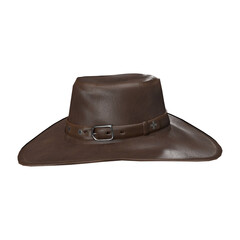close up on cowboy hat isolated