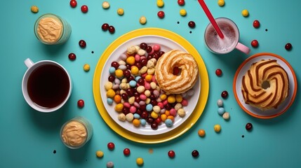 dessert with chocolate