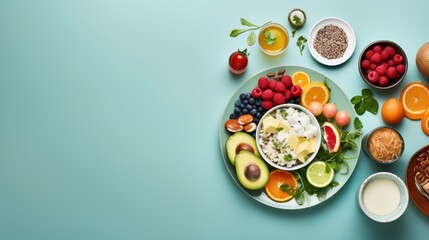 breakfast on a table