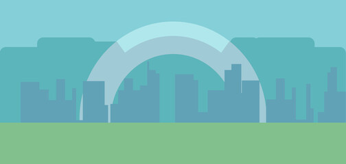 city skyline in the city vector backgroud, illustration