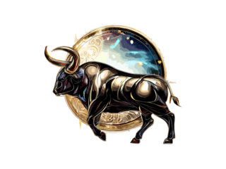 Taurus Zodiac signs astrology horoscope esoteric, Taurus constellations Luxary Golden PNG Clipart.