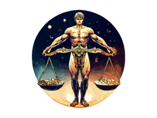 Libra Zodiac signs astrology horoscope esoteric, Libra constellations Luxary Golden PNG Clipart