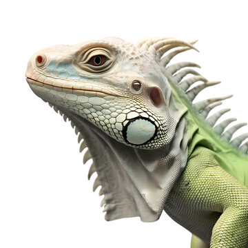Iguana or lizard isolated on transparent background