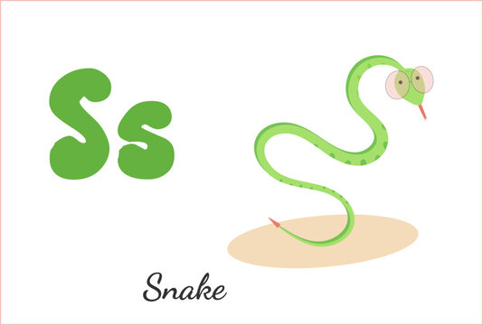 snake english alphabet letter S