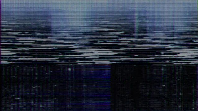 Digital pixel noise glitch art effect. Retro 80s 90s dynamic wave style background. Video signal damage with tv noise and old screen interference