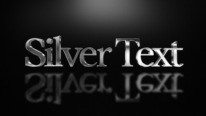 3D Silver Text Style Presets