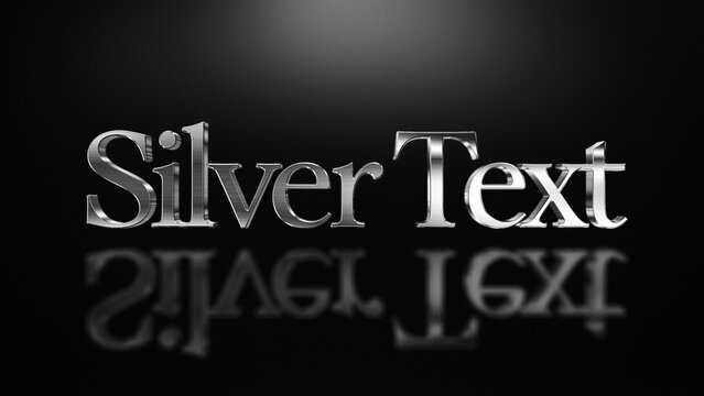 3D Silver Text Style Presets