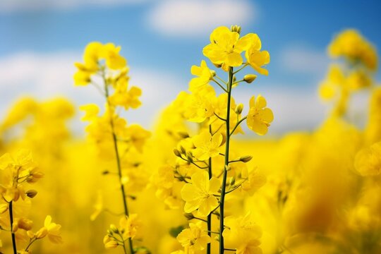 Yellow rapeseed flowers © Areesha