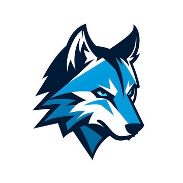 Minimalist Wolf Icon for Branding and Logo Design