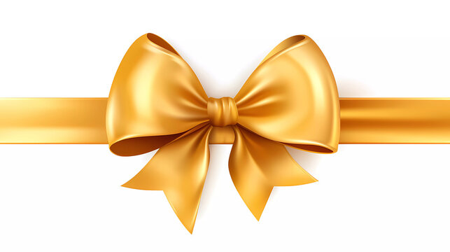 A gold ribbon with a bow on a transparent background png clipart free png image png images