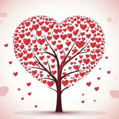 Heart shaped tree