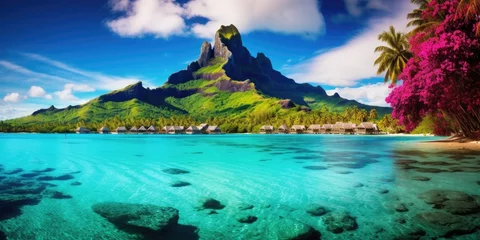 Crédence de cuisine en verre imprimé Bora Bora, Polynésie française Bora Bora, French Polynesia