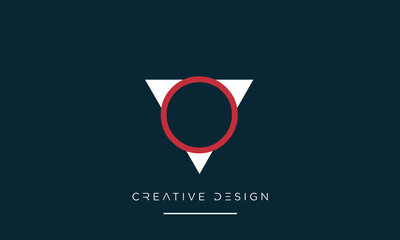 Alphabet letters OV or VO logo monogram