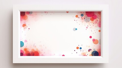 frame digital illustration, with white space for photo in frame, empty frame, product placement, copy space, 16:9