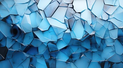A close-up view of shattered glass, showcasing its intricate patterns and sharp edges. This image can be used to depict themes of destruction, accidents, vulnerability, or the fragility of life