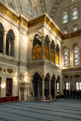 Obraz premium Interior architecture design of the Mosque , islamic background historical mosque