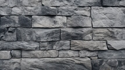 Dark gray background with stone wall texture. Abstract white gray background. Stone wall texture. Close up. Light gray stone background