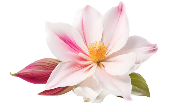pink lotus isolated on white transparent background PNG , flower 