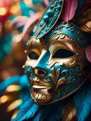 Poster Im Rahmen venetian carnival mask © CreativeVirginia