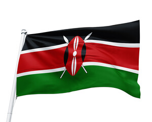 FLAG OF THE COUNTRY KENYA